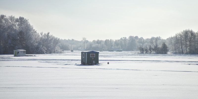 Ice fishing houses